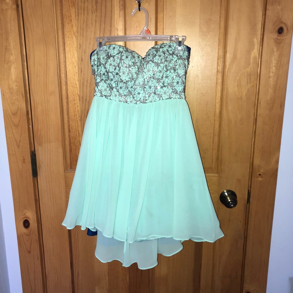 Mint green dress